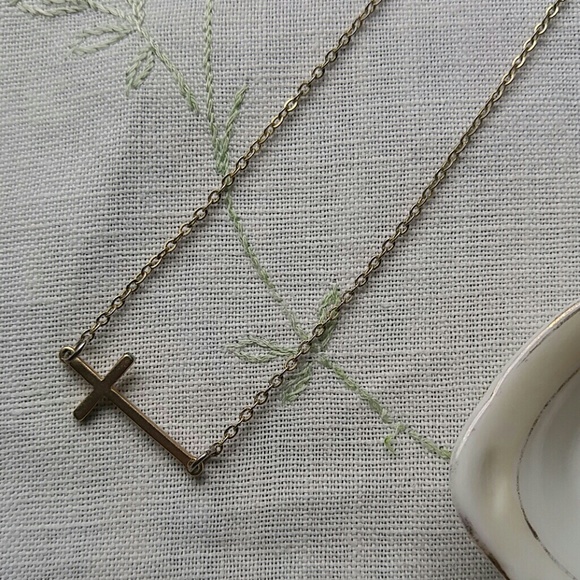 ♦ 3 for $15 Horizontal Cross Necklace - Picture 6 of 7